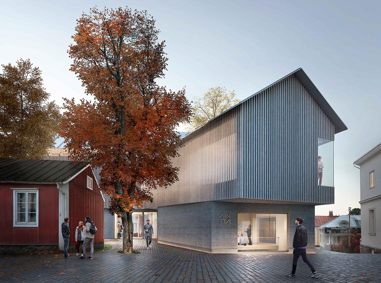 Taidemuseo puusta, kivesta ja savesta